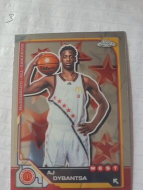 AJ Dybantsa McDonald's All-American Basketball Card - White & Red